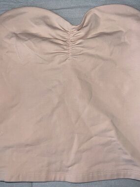 Strapless Blush Pink Ruched Bust Tube Top